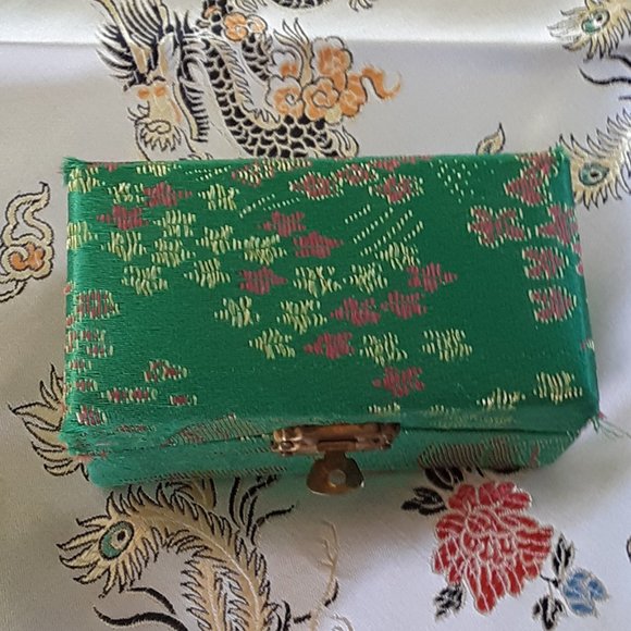 COPY Baoding Therapy Balls Cloisonne Finish Green With Dragon Firebird Yin Yang - Picture 6 of 13